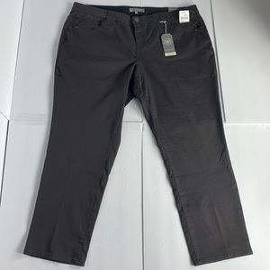 Wit & Wisdom Pants Brown Straight Leg Ab Solution Size 22W